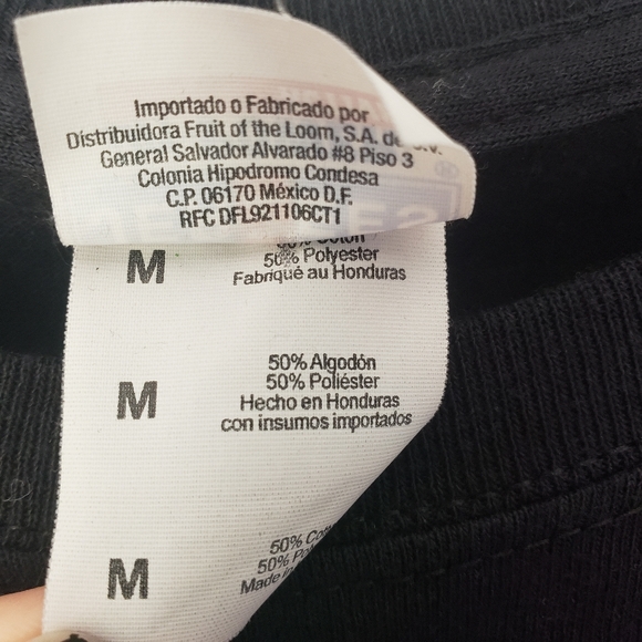 Fresh! Graphic Text Black Tee Shirt M - Picture 4 of 5